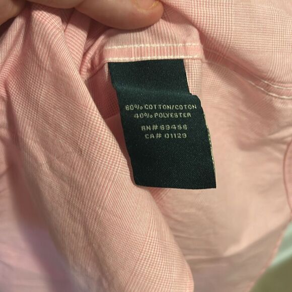 Lauren Ralph Lauren Boys Pink Button Down Shirt. Size 14 - Picture 4 of 4